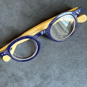 EUC +2.00 Blue and Wood Peepers readers